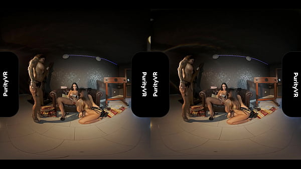 Two Milfs Bang a  18Teen with Strap On