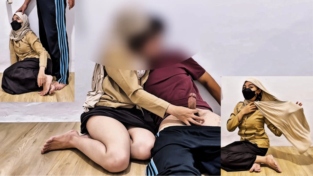 Hijab Girl Dates Gym Teacher In Class After Scouting